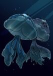  commentary_request dark eyelashes full_body gen_5_pokemon highres jellicent jellicent_(female) jellicent_(male) jellyfish light_beam no_humans pokemon pokemon_(creature) sketch underwater yuro_(mangasukinoyuro) 