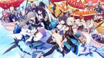  6+girls :d ;d ^_^ ahoge ai-chan_(honkai_impact) aircraft airship alcohol alternate_costume animal_ears arms_up bangs bare_shoulders belt benares_(honkai_impact) black_gloves black_hair black_legwear blood_embrace blue_eyes blue_hair blue_sky blush braid breasts bronya_zaychik bronya_zaychik_(herrscher_of_reason) carrier center_opening chibi china_dress chinese_clothes choker cleavage closed_eyes cloud collarbone cropped_jacket crossed_bangs cup day dragon dress drill_hair drinking earrings eins_(honkai_impact) elbow_gloves eyebrows_visible_through_hair fang floating flying fox_ears frederica_nikola_tesla fu_hua gloves hair_between_eyes hair_bun hair_ornament hair_ribbon hand_up heterochromia high_collar highres holding holding_cup honkai_(series) honkai_impact_3rd horns hot_air_balloon jacket jewelry jingwei&#039;s_wings kallen_kaslana kallen_kaslana_(ritual_imayoh) kiana_kaslana kiana_kaslana_(void_drifter) large_breasts layered_dress lieserl_albert_einstein light_brown_hair liliya_olenyeva long_hair looking_at_viewer low_ponytail medium_breasts multicolored_hair multiple_girls murata_himeko official_art one_eye_closed open_clothes open_jacket open_mouth outdoors parted_bangs pink_hair project_bunny purple_hair quad_drills raiden_mei raiden_mei_(striker_fulminata) red_dress red_hair ribbon rita_rossweisse rita_rossweisse_(vow_of_roses) rozaliya_olenyeva seele_vollerei seele_vollerei_(swallowtail_phantasm) selune&#039;s_elegy short_hair side_ponytail sidelocks silver_hair single_braid single_elbow_glove single_thighhigh sirin skirt sky small_breasts smile tail theresa_apocalypse theresa_apocalypse_(twilight_paladin) thick_eyebrows thighhighs very_long_hair white_dress white_gloves white_legwear yae_sakura yae_sakura_(goushinnso_memento) yellow_eyes 