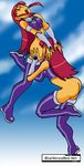  blueversusred dc dcau starfire teen_titans 