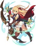 3girls arisa_(shadowverse) arm_up armlet arrow_(projectile) artist_request aura bangs bare_shoulders belt black_gloves blonde_hair blue_eyes blue_outline blue_shirt blush boots bow_(weapon) breasts brown_footwear butterfly_wings cape clenched_hand closed_mouth dress earrings elbow_gloves eyebrows_visible_through_hair fairy fairy_wings frilled_skirt frills full_body gloves green_dress green_eyes hair_ribbon hair_tie hairband hand_up happy high-waist_skirt highres holding holding_arrow holding_bow_(weapon) holding_sword holding_weapon jewelry knee_boots knees_together_feet_apart layered_sleeves leg_up light_blush long_hair long_sleeves looking_at_viewer multiple_girls neck_ribbon non-web_source official_art one_eye_closed open_mouth outline outstretched_arm parted_bangs pointy_ears quiver red_cape red_hairband red_neckwear red_ribbon ribbon shadowverse sheath sheathed shiny shiny_hair shirt short_over_long_sleeves short_sleeves sidelocks single_earring skin_tight skirt sleeveless sleeveless_shirt small_breasts smile solo_focus spread_legs sword teeth thigh_boots thighhighs tied_hair transparent_background twintails v-shaped_eyebrows weapon white_skirt wings world_flipper zettai_ryouiki 