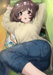  akiyama_yukari ass excel_(shena) girls_und_panzer megane sweater 