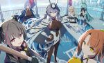  animal_ears anthropomorphism aqua_eyes aqua_hair archerfish_(azur_lane) azur_lane blue_eyes blue_hair boise_(azur_lane) breasts brown_hair building bunny_ears cape city dark_skin gloves gochou_(atemonai_heya) group horns logo long_hair mask morrison_(azur_lane) new_jersey_(azur_lane) orange_hair purple_eyes san_francisco_(azur_lane) thighhighs ticonderoga_(azur_lane) twintails uniform waifu2x water yellow_eyes 