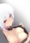  breasts kamiki_hasami kamiki_hasami_channel mr.sdorica nipples no_bra open_shirt undressing 