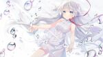  dress narumi_yuu see_through skirt_lift summer_dress wet_clothes 