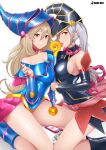  cleavage corrin_(fire_emblem)_(female) cosplay dark_magician_girl fire_emblem fire_emblem_if fire_emblem_kakusei gagaga_girl kamui_(fire_emblem) kaos_art no_bra pointy_ears robin_(fire_emblem) symmetrical_docking weapon yugioh 