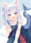  animal_ears gawr_gura hololive hololive_english nekomimi tail yunyanko 