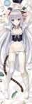  animal_ears breasts dakimakura maid navel nekomimi nipples no_bra open_shirt pantsu panty_pull sakurakouji_luna string_panties suzuhira_hiro tail thighhighs tsuki_ni_yorisou_otome_no_sahou 