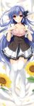  bra cleavage dakimakura navel nelia open_shirt pointy_ears seifuku shuffle!_episode2 suzuhira_hiro thighhighs 