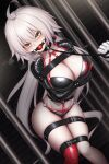  bikini bondage cleavage erect_nipples fate/grand_order jeanne_d&#039;arc jeanne_d&#039;arc_(alter)_(fate) open_shirt plusout swimsuits thighhighs 