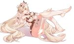  1girl alternate_costume antenna_hair armpits bare_shoulders barefoot closed_mouth feet flower hair_flower hair_ornament honkai_(series) honkai_impact_3rd huiqian kiana_kaslana kiana_kaslana_(herrscher_of_the_void) legs long_hair looking_at_viewer smile solo toes white_hair yellow_eyes 