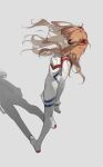  1girl absurdres bangs blue_eyes breasts evangelion:_3.0_you_can_(not)_redo eyepatch highres long_hair looking_to_the_side neon_genesis_evangelion orange_hair plugsuit rebuild_of_evangelion simple_background small_breasts solo souryuu_asuka_langley white_background zhibuji_loom 