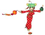  ahoge bad_id bad_tinami_id bomb braided_bun breasts chinese_clothes chinese_new_year double_bun firecrackers food fruit full_body green_hair hair_ornament heart heart_in_mouth honihoni lantern large_breasts leg_lift long_skirt nail_polish new_year open_mouth original outstretched_arms panda_hair_ornament paper_lantern pencil_skirt print_shirt print_skirt red_eyes red_footwear shirt shoes side-tie_skirt side_slit simple_background skirt skirt_set smile solo spread_arms standing standing_on_one_leg star star-shaped_pupils suisui_(honihoni) symbol-shaped_pupils tassel themed_object watermelon white_background 