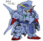  absurdres black_eyes character_name clenched_hand colored_sclera gundam highres knight_gundam looking_to_the_side mecha no_humans open_hand redesign science_fiction sd_gundam sd_gundam_gaiden sketch solo v-fin waishou_(fusuma) white_background yellow_sclera 