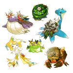  :&lt; :o alternate_color black_eyes bright_pupils bug butterfly closed_eyes closed_mouth commentary_request coral crustle gen_1_pokemon gen_2_pokemon gen_3_pokemon gen_5_pokemon insect jirachi lapras lily_pad looking_back lotad mythical_pokemon newo_(shinra-p) no_humans open_mouth pokemon pokemon_(creature) shiny_pokemon skiploom smile teeth wailmer water white_pupils 