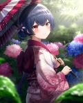  kamiya_ryuu kimono morino_rinze the_idolm@ster the_idolm@ster_shiny_colors umbrella 