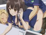  breast_grab cum eufoniuz hige_wo_soru._soshite_joshikousei_wo_hiro. no_bra nopan ogiwara_sayu open_shirt sex uniform yuuki_asami 