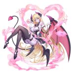  horns ji_dan no_bra pointy_ears tagme tail tattoo thighhighs wings 