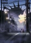  hibiki_yuuta landscape monster seifuku silhouette ssss.gridman sweater tagme takarada_rikka 