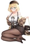  artist_revision ebi_(ebimon0) hololive hololive_english megane pantyhose skirt_lift watson_amelia 