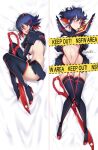  1girl bar_censor black_hair boots breasts censored dakimakura_(medium) gainoob highres kill_la_kill living_clothes matoi_ryuuko microskirt midriff multicolored_hair navel pleated_skirt red_hair revealing_clothes scissor_blade senketsu short_hair skirt streaked_hair suspenders thigh_boots thighhighs two-tone_hair underboob 