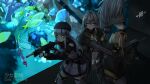  404_(girls&#039;_frontline) 4girls aquarium assault_rifle copyright_name exit_sign g11_(girls&#039;_frontline) girls&#039;_frontline gun h&amp;k_g11 h&amp;k_hk416 h&amp;k_ump h&amp;k_ump45 h&amp;k_ump9 highres hk416_(girls&#039;_frontline) holding holding_gun holding_weapon multiple_girls rifle submachine_gun tansaninryousui tropical_fish ump45_(girls&#039;_frontline) ump9_(girls&#039;_frontline) weapon 