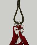  4others absurdres avogado6 grey_background head_out_of_frame highres holding holding_another&#039;s_arm multiple_others noose original outstretched_arms rope scar scar_on_arm self_harm simple_background tagme wrist_cutting 