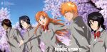  bleach crease inoue_orihime ishikawa_tomomi kuchiki_rukia kurosaki_ichigo megane seifuku uryuu_ishida watermark yasutora_sado 