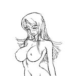  animated animated_gif bouncing_breasts breasts cleavage easytoon greyscale large_breasts lowres monochrome mosha nico_robin nipples nude one_piece sex solo 