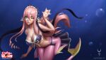  angel_moonlight maid mermaid meroune_lorelei monster_girl monster_musume_no_iru_nichijou pointy_ears swimsuits tail 