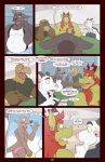  2018 angry anthro anti_dev arguing avian beak bird butt camera caprine chet_(anti_dev) clothed clothing comic dialogue digital_media_(artwork) dragon ear_piercing english_text facial_piercing goat gunnar gunnar&#039;s_dad incestaroos kangaroo male mammal marsupial mature_male musclegut nipples nose_piercing overweight overweight_male phone piercing text topless 