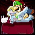  luigi luigi&#039;s_mansion lynda nintendo perverted_bunny 