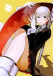  iku_(ikuchan_kaoru) maka_albarn skirt_lift soul_eater soul_eater_(character) tagme weapon 