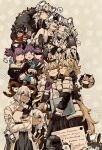  1other 3boys 6+girls :d :o ;) ;d amiya_(arknights) animal_ear_fluff animal_ears arknights armor aunt_and_niece bangs bare_shoulders beeswax_(arknights) black_dress black_gloves black_shirt blemishine_(arknights) blonde_hair breastplate brother_and_sister cabbie_hat carnelian_(arknights) chinese_commentary cliffheart_(arknights) closed_eyes coat commentary_request courier_(arknights) doctor_(arknights) dress dual_persona gloves grey_background grey_eyes hat hibiscus_(arknights) highres horns lanserongjie lava_(arknights) leopard_ears long_hair looking_at_another looking_at_viewer matterhorn_(arknights) multiple_boys multiple_girls nearl_(arknights) off-shoulder_shirt off_shoulder one_eye_closed open_mouth pauldrons pointy_ears pramanix_(arknights) purgatory_(arknights) purple_eyes purple_hair shirt short_hair shoulder_armor siblings silver_hair silverash_(arknights) sisters sleeveless smile tail whislash_(arknights) white_coat 