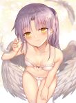 angel_beats! bra cleavage pantsu tenshi wings yougen_kitsune 
