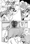  dildo doujinshi genderswap genderswap_(mtf) greyscale hard_translated highres jinmu_hirohito monochrome multiple_girls ranma-chan ranma_1/2 saotome_ranma sex shampoo_(ranma_1/2) translated yuri 