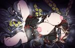  azur_lane blonde_hair breasts clothed_sex cum cum_in_pussy den_noko highres lactation large_breasts long_sleeves nipples open_clothes open_shirt restrained roon_(azur_lane) sex siren_(azur_lane) tentacle_pit tentacle_sex tentacles vaginal 