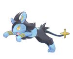  :3 ancesra animal_focus commentary_request english_commentary fang from_side full_body gen_4_pokemon jumping luxio mixed-language_commentary no_humans open_mouth partial_commentary pokemon pokemon_(creature) solo transparent_background yellow_eyes 