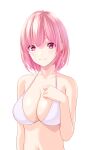  bikini_top breast_hold marui_koishi swimsuits tagme 
