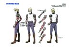  character_sheet genos highres multiple_views official_art one-punch_man production_art scan scan_artifacts tagme turnaround zip_available 