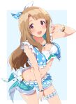  cleavage cuewel garter miyao_miya the_idolm@ster the_idolm@ster_million_live! 