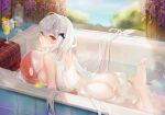  arknights ass bath bathtub maruko_le nude skadi_(arknights) 