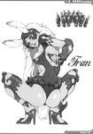  comic female final_fantasy final_fantasy_xii fran greyscale monochrome plain_background solo translated unknown_artist video_games white_background 