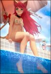  animal_ears bikini feet maeve_(paladins) megane nekomimi swimsuits tagme tail wet 