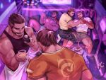  5boys abs alca animal_ears back bai_ma bara bare_pectorals beard black_hair black_shorts black_tank_top blush bulge character_request clothes_lift commission couch couple cup disco_ball dungeon_and_fighter extra_ears facial_hair from_above glass grey_shorts gyee highres holding holding_cup holding_microphone large_pectorals lion_boy lion_ears lion_tail male_focus male_priest_(dungeon_and_fighter) mature_male microphone multiple_boys muscular muscular_male music navel navel_hair nipples on_couch original party pectorals priest_(dungeon_and_fighter) selfie shirt_lift short_hair short_shorts shorts sideburns singing spread_legs stomach tail tank_top thick_eyebrows thick_thighs thighs tied_hair undercut v white_shorts yaoi 