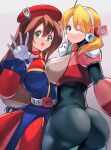  alia_(mega_man) ass bodysuit dress iris_(mega_man) mecha_musume mega_man_(series) mega_man_x4 mega_man_x_(series) negresco 