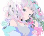  blush candy close food fruit gray_eyes heart hoodie lollipop nucco original polychromatic short_hair signed strawberry 