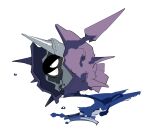  animal_focus apios1 black_eyes cloyster commentary from_side gen_1_pokemon grin happy highres no_humans pokemon pokemon_(creature) shell simple_background sketch smile solo spikes teeth water white_background 
