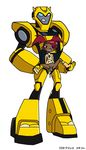  2008 bumblebee bumblebee_(transformers) female hair human male mammal mechanical penis plain_background pussy red_hair sari_sumdac sex smile standing straight sx transformers transformers_animated vaginal white_background young 