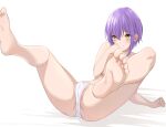  breast_hold cameltoe feet marui_koishi pantsu topless 