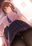  hicha_nomu pantsu pantyhose seifuku skirt_lift 